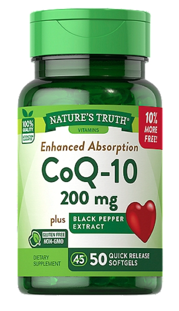 네이처스트루스 Non-GMO 코엔자임 Q10 200mg + 후추 속방형 50 액정