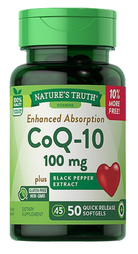 네이처스트루스 Non-GMO 코엔자임 Q10 100mg + 후추 속방형 50 액정