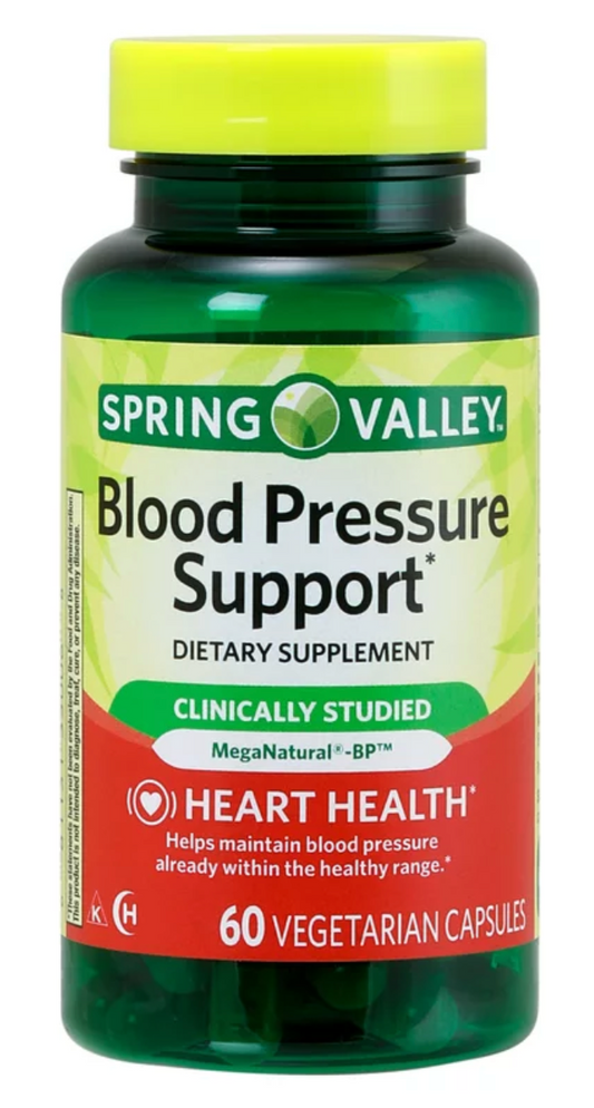 스프링밸리 Spring Valley 블러드 프레셔 서포트 고혈압 보조제 60정 *임상실험완료*