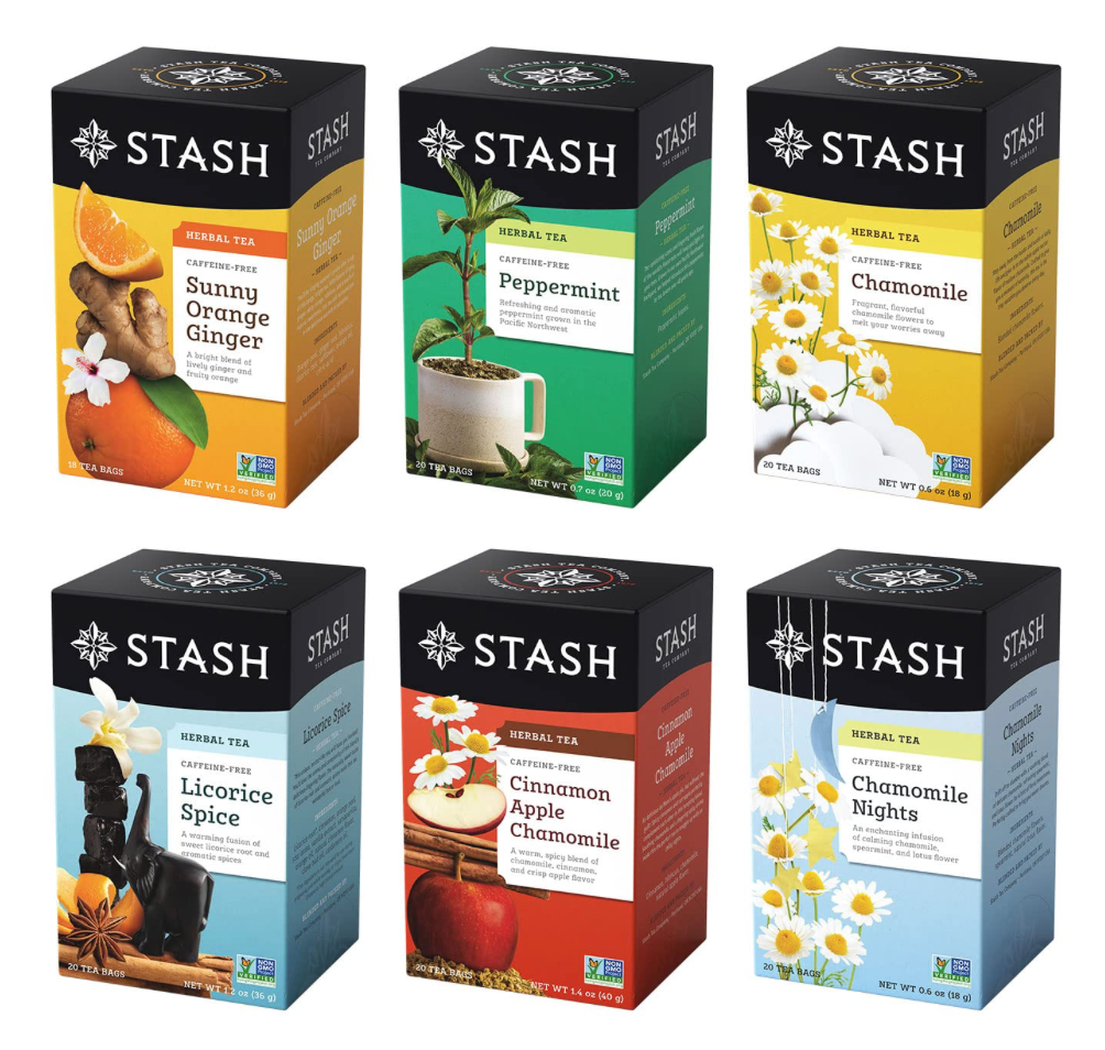 스태시 STASH Non-GMO 샘플러 허브차 6가지맛