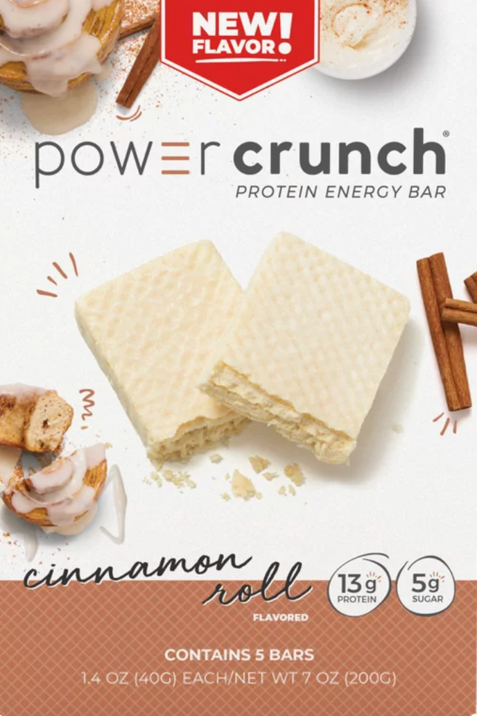 파워크런치 Power Crunch 시나몬롤 단백질 에너지바 40g 5ct (200g) *단백질 13g*