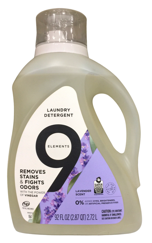 [세이퍼초이스 인증] P&G 나인엘리먼츠 50% 식물성 세탁세제 Lavender 2.72L