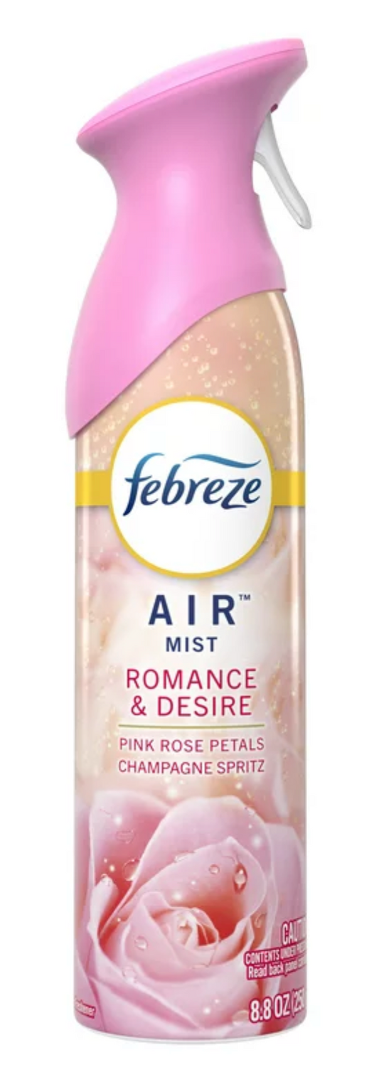 P&G 페브리즈 Febreze 에어 파라벤/프탈레이트-프리 냄새 제거제 Romance & Desire 250g