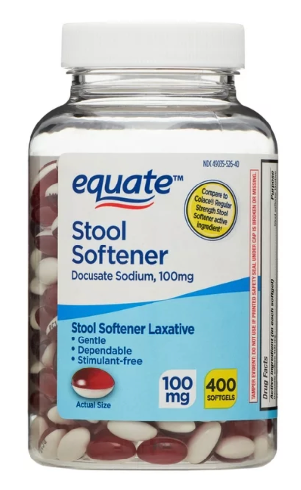 2+ 이퀘이트 Equate 스툴소프너 (대변연화제) 도큐세이트나트륨 100mg 400 액정