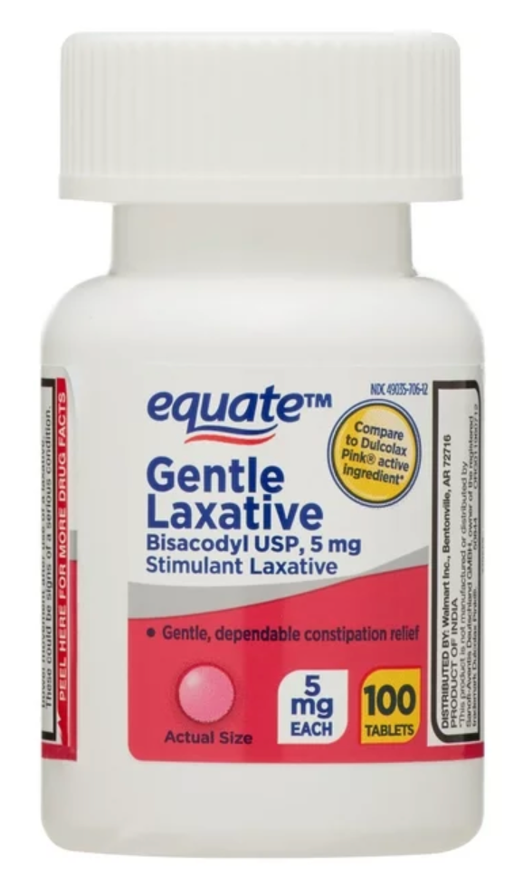 6+ 이퀘이트 Equate 비사코딜 5mg 변비완화 100정