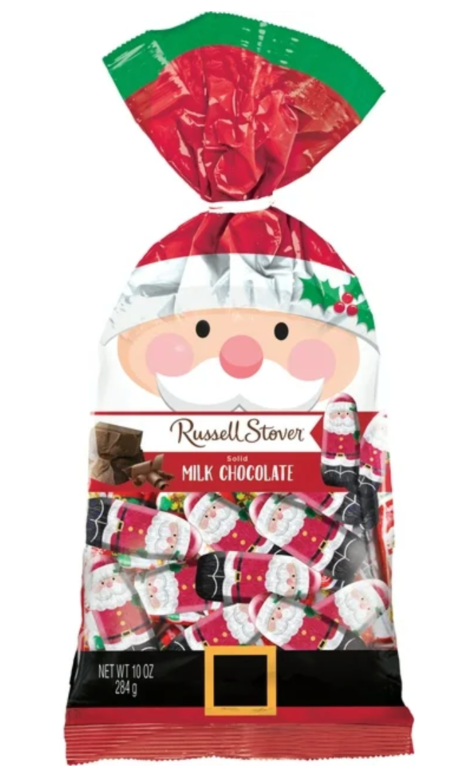 러셀스토버 Russell Stover 키세스 산타햇 밀크초콜렛 40pc (284g)