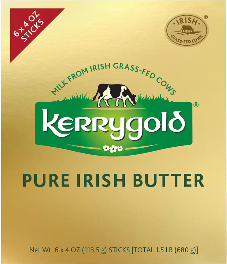 케리골드 Kerrygold rBST-프리 아이리시 버터 112g 스틱 6개 (680g)