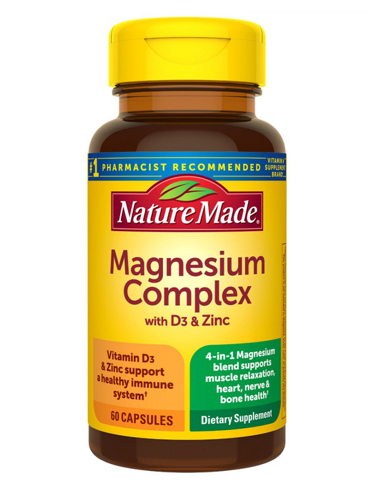 네이처메이드 Nature Made 마그네슘 D3 아연 60정 2병 (120정)