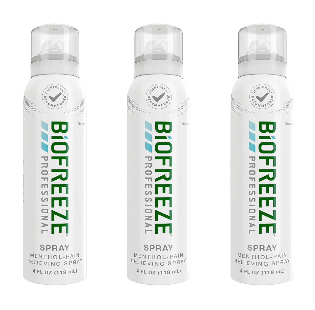 바이오프리즈 Biofreeze 멘톨 5% 프로페셔널 관절/근육통 360° 스프레이 118ml 3개 (354ml)