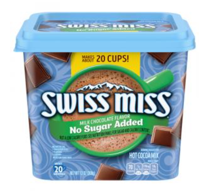 스위스미스 Swiss Miss 무설탕 70칼로리 밀크초콜렛 핫코코아 캐니스터 365g