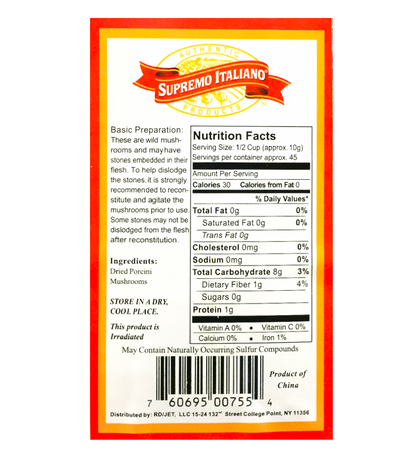 수프리모이탈리아노 Supremo Italiano 자연산 포르치니 버섯 454g
