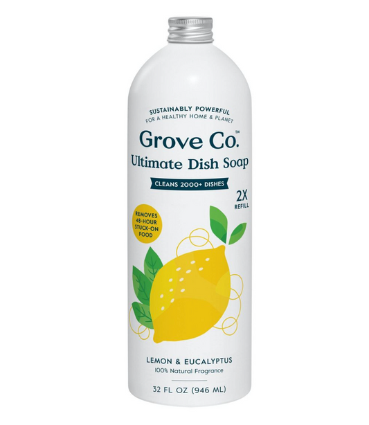 그로브 Grove Co. 98% 식물성 주방 세제 Lemon & Eucalyptus 946ml