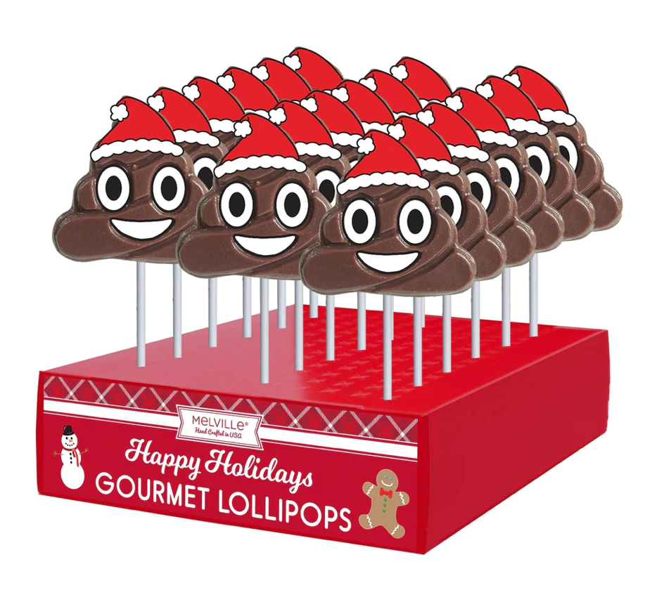 멜빌 Melville 홀리데이 풉 에모지 롤리팝 Holiday Poop Emoji 24개