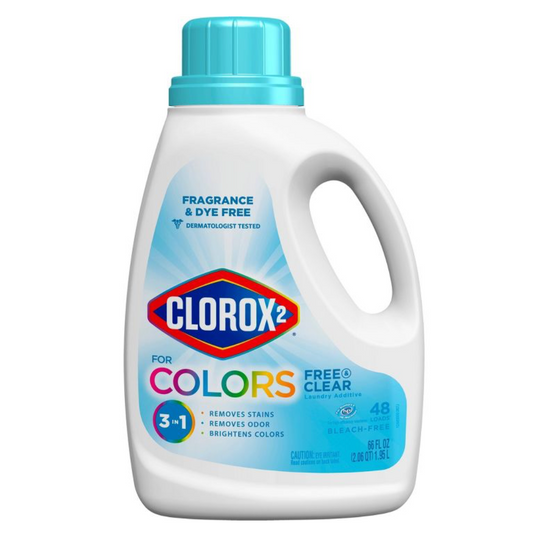 클로록스 Clorox 표백제-프리 프리 & 클리어 무향 찌든때 제거제 1.95L