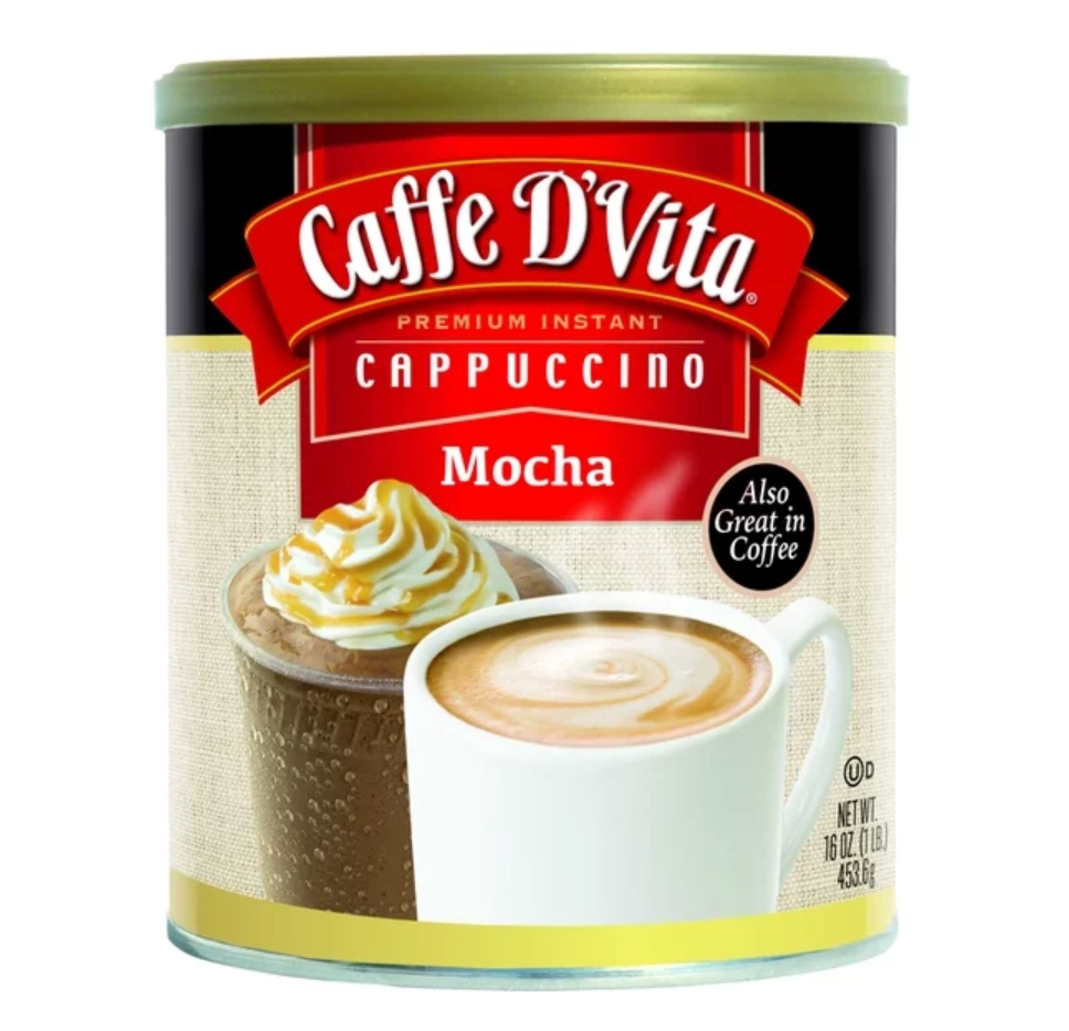 카페드비타 Caffe D'Vita 경화유-프리 모카 카푸치노 믹스 453g