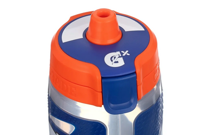 게토레이 Gatorade Gx BPA-프리 논슬립 (미끄럼방지) 스퀴즈 물병 Blue