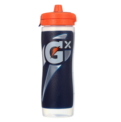 게토레이 Gatorade Gx BPA-프리 논슬립 (미끄럼방지) 스퀴즈 물병 Navy