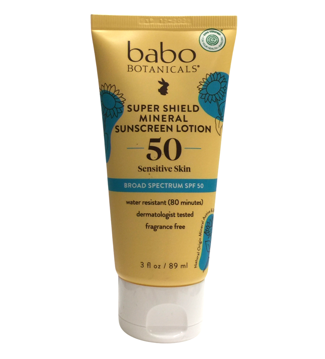 [EWG 0 등급] 배보 수퍼 쉴드 미네랄 무향 선크림 SPF 50 로션 89ml