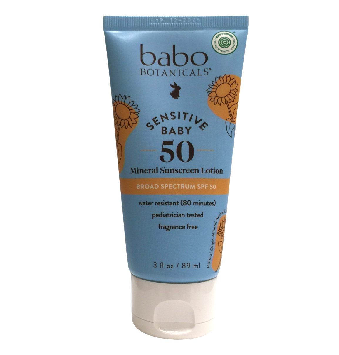 [EWG 0 등급] 배보 센시티브 베이비 미네랄 무향 선크림 SPF 50 로션 89ml