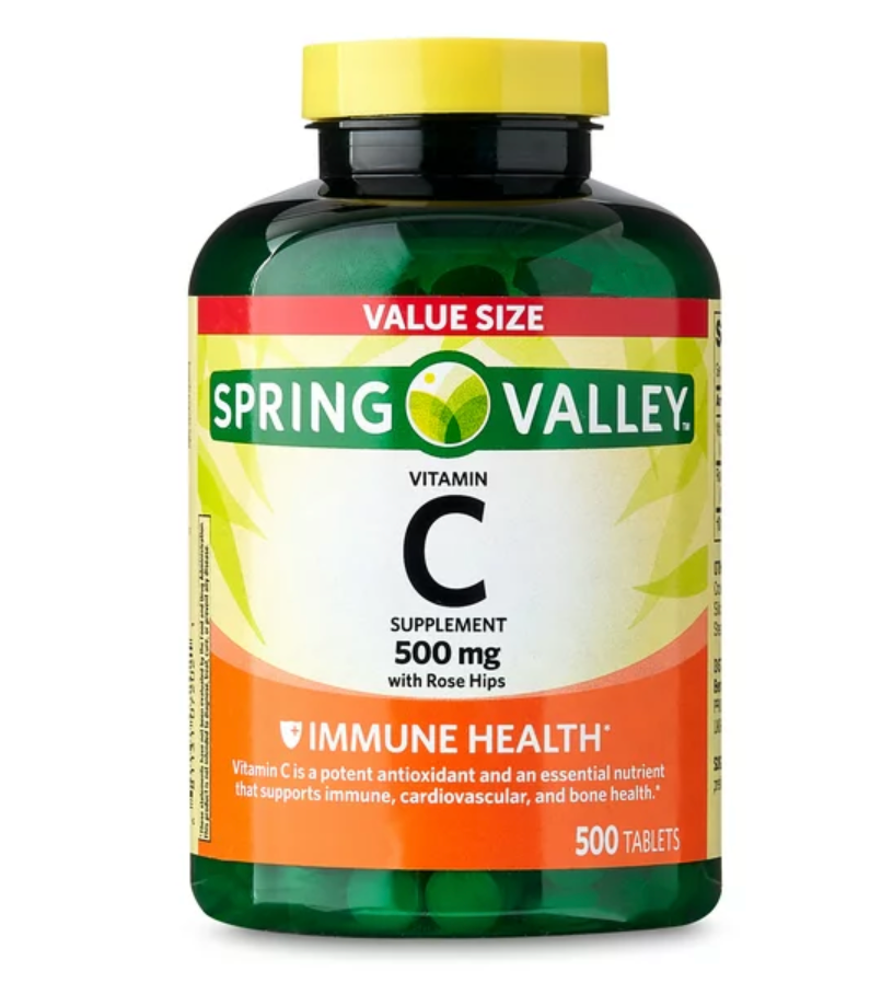 스프링밸리 Spring Valley 비타민 C 500mg + 로즈힙 500정