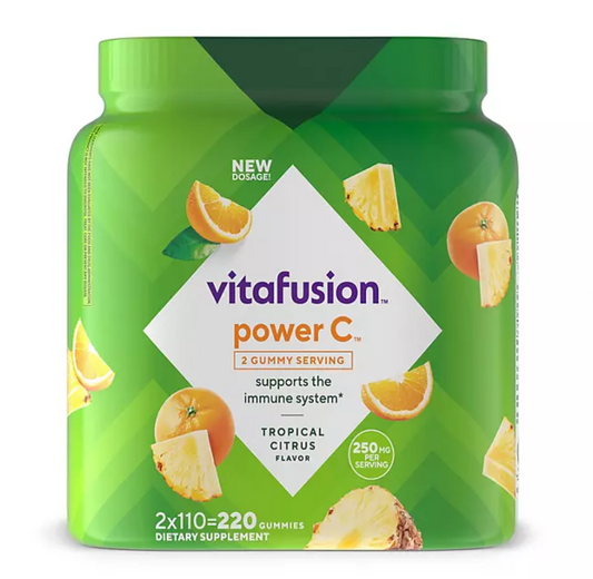 비타퓨전 VitaFusion 비타민 C 125mg 거미 110정 2병 (220정)