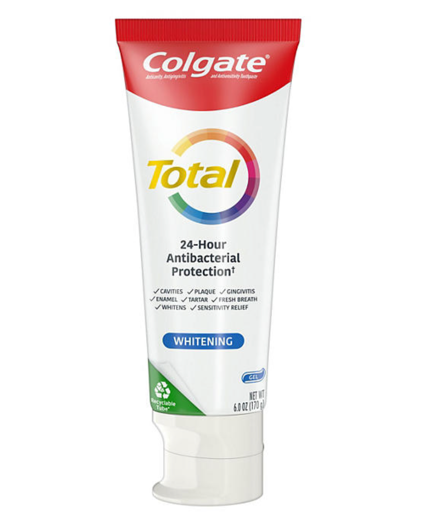 12+ 콜게이트 Colgate 토탈 화이트닝 젤 치약 170g 5개 (850g) *12시간항균/치은염/시린이*