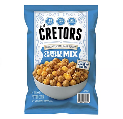 크레터스 Cretors Non-GMO 치즈 & 카라멜 믹스 팝콘 660g