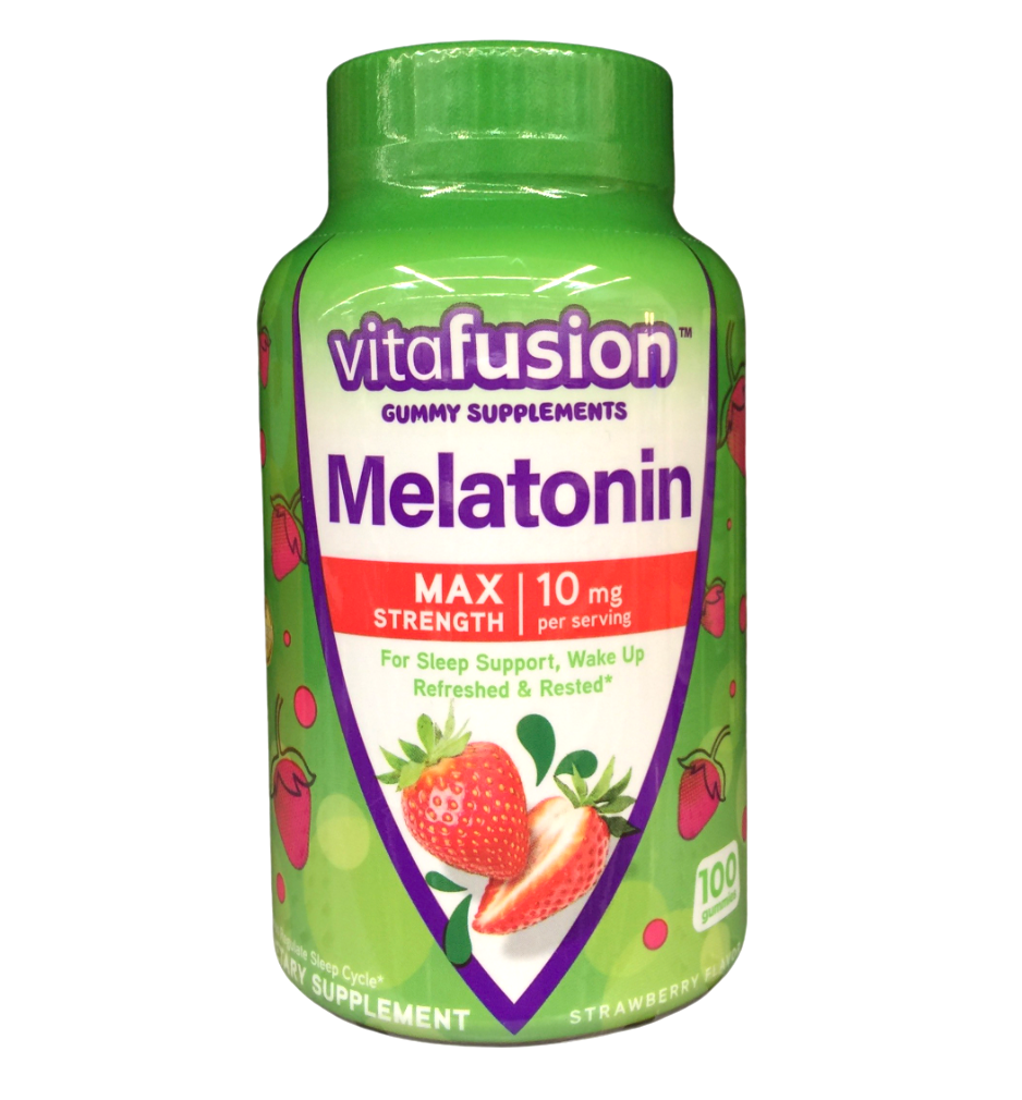 비타퓨전 VitaFusion 약물-프리 멜라토닌 5mg 수면유도 거미 100정