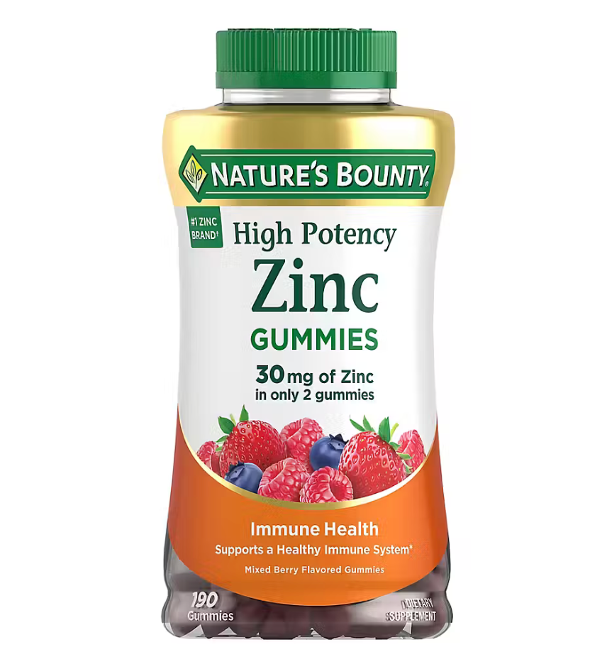 네이처스바운티 Nature's Bounty 고흡수율 아연 15mg 거미 190정