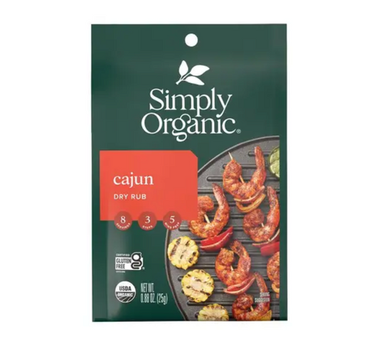 심플리 오가닉 Simply Organic 유기농 케이준 시즈닝 믹스 25g 12개