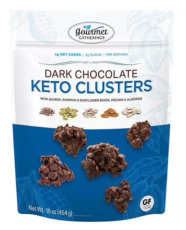 고메개더링 글루텐-프리 다크초콜렛 케토 클러스터 453g