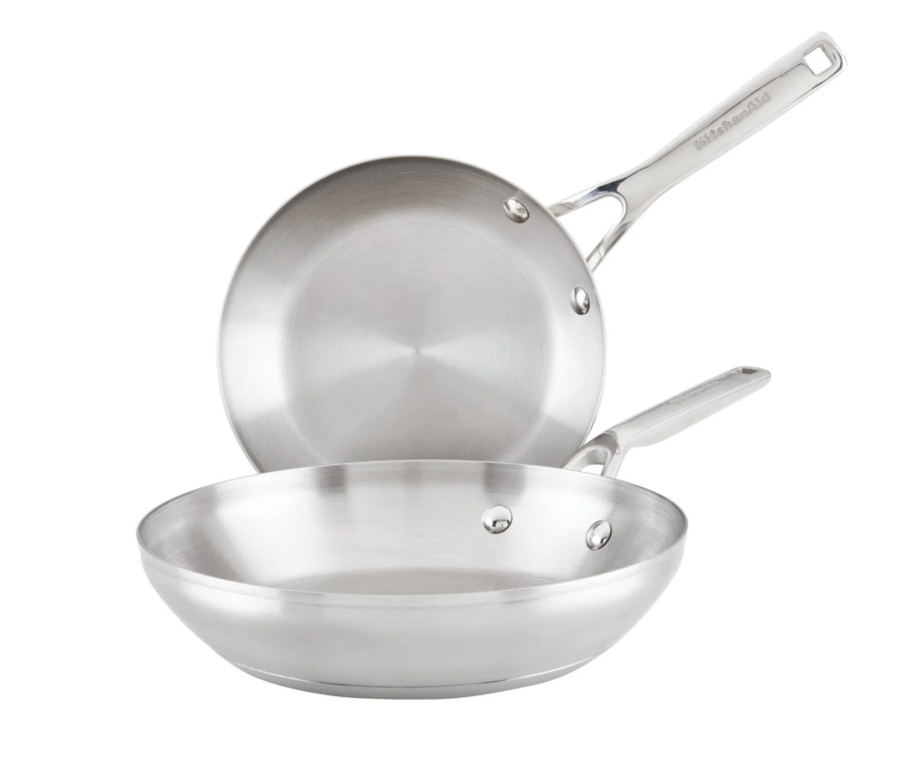 키친에이드 KitchenAid 3중 스텐레스 인덕션 후라이팬 2pc