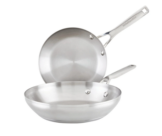 키친에이드 KitchenAid 3중 스텐레스 인덕션 후라이팬 2pc