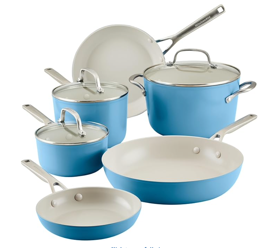 키친에이드 KitchenAid 하드 아노다이즈드 논스틱 쿡웨어 세트 9pc (4색상)