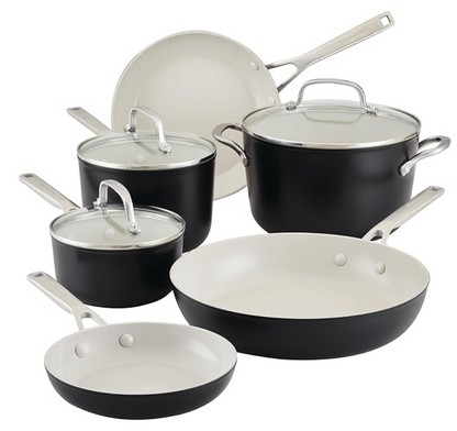 키친에이드 KitchenAid 하드 아노다이즈드 논스틱 쿡웨어 세트 9pc (4색상)