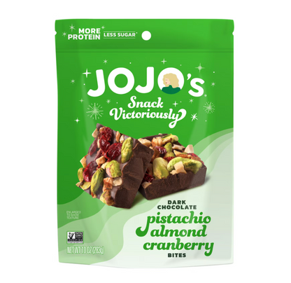 조조 Non-GMO 글루텐-프리 피스타치오 아몬드 크랜베리 다크초콜렛 바이트 283g *케토친화*