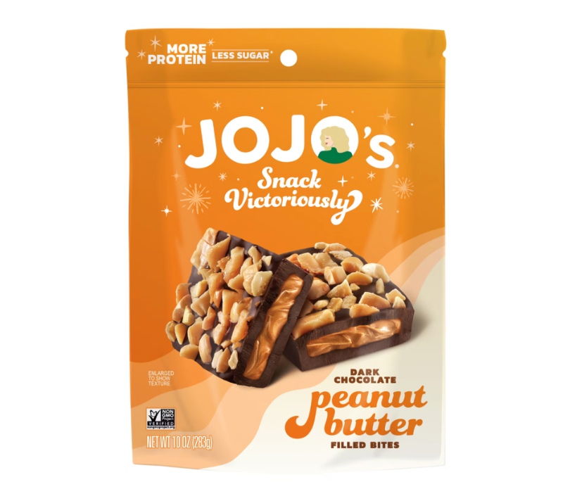 조조 Non-GMO 글루텐-프리 다크초콜렛 땅콩버터 바이트 283g *케토친화*