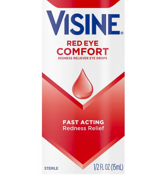 6+ 존슨앤존슨 비진 레드아이 컴포트 (충혈완화) 멸균 점안액 15ml 3개 (45ml)