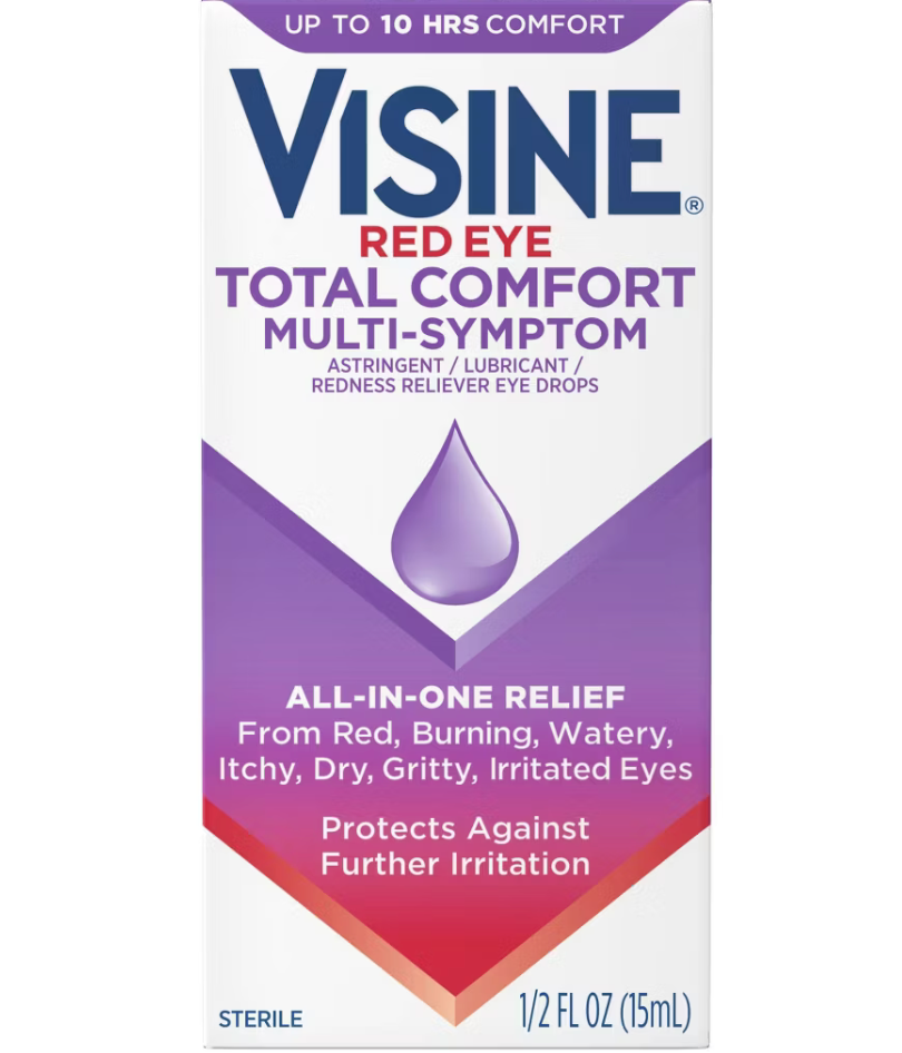 6+ 존슨앤존슨 비진 레드아이 토탈 컴포트 (다증상완화) 멸균 점안액 15ml 3개 (45ml) (Copy)