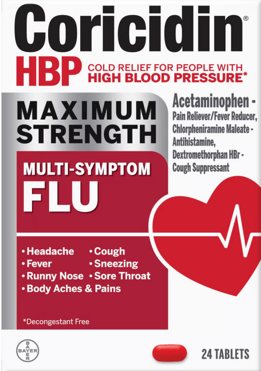 12+ 바이엘 코리시딘 맥시멈 스트랭쓰 고혈압환자 플루 (독감) 20정 2개 (40정)