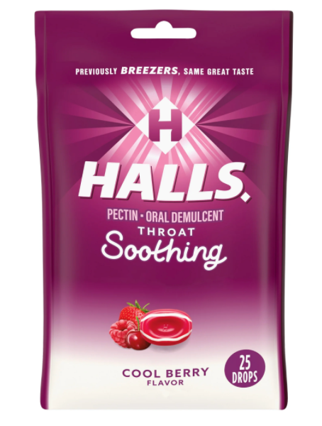 5+ 홀스 인후통 목캔디 베리맛 25정 4팩 (100정)