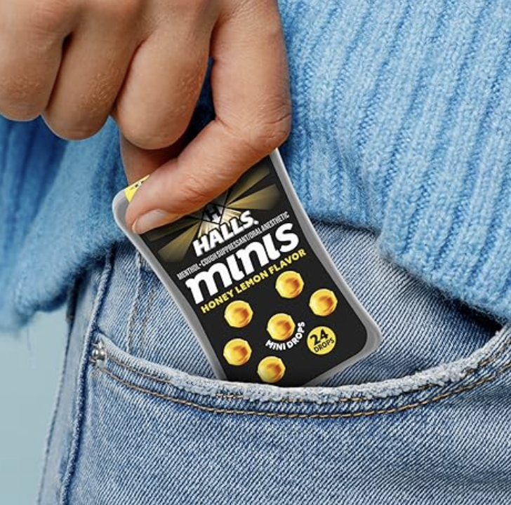 5+ 홀스 슈가-프리 기침•인후통 미니 드롭 레몬맛 24정 8개 (192정)