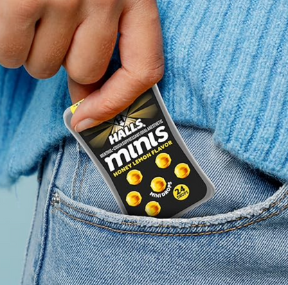 5+ 홀스 슈가-프리 기침•인후통 미니 드롭 레몬맛 24정 8개 (192정)