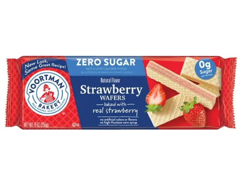 부어트만 슈가-프리 딸기 웨하스 255g