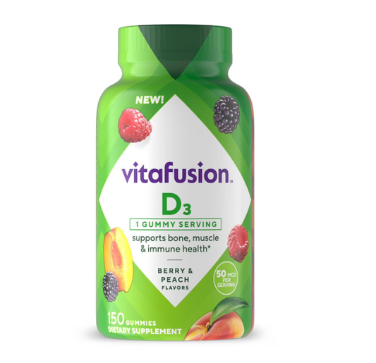 비타퓨전 비타민 D3 2000 IU 거미 150정
