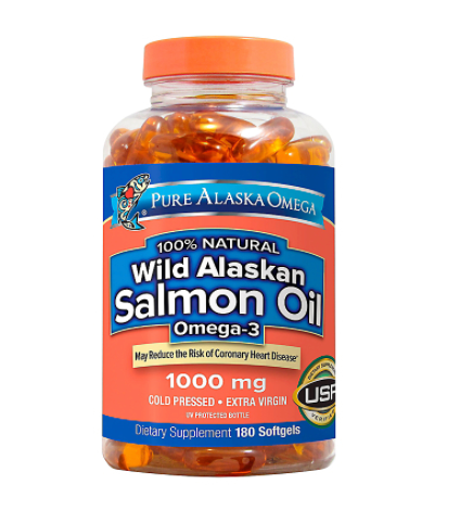 퓨어알라스카오메가 자연산 연어오일 500mg 180정