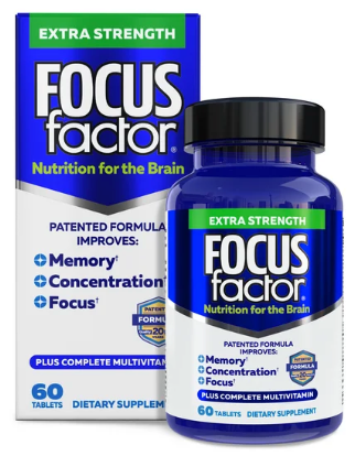 포커스팩터 기억력•집중력•주의력 향상 + 멀티비타민 엑스트라 스트랭쓰 60정