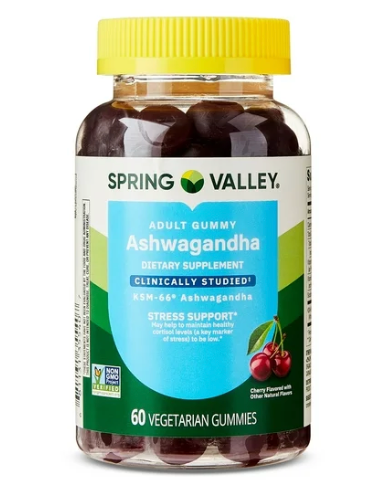 스프링밸리 Non-GMO 젤라틴-프리 KSM-66® 애쉬와간다 거미 60정