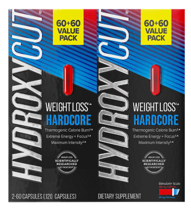 하이드록시컷 하드코어 60정 2개 (2개월)