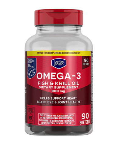 버클리젠슨 오메가-3 피시오일 & 크릴오일 900mg 90정